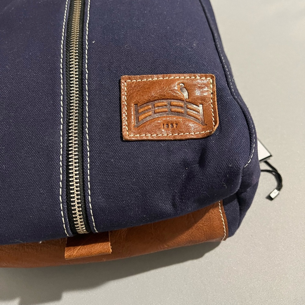 Navy Blue Canvas Men's Bag - Picture 3 of 7